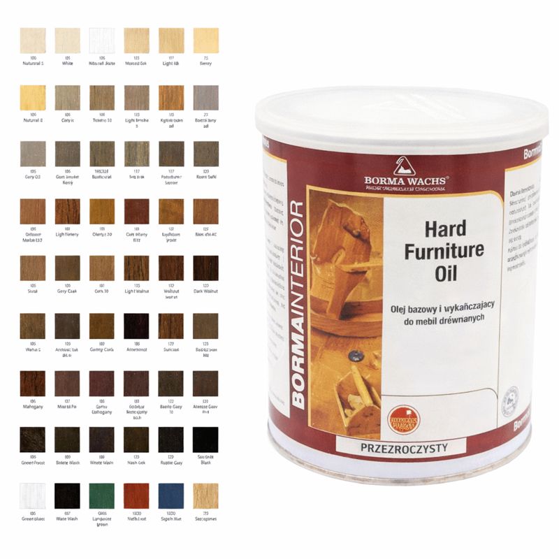 Olej do mebli i blatów z drewna Barwiony – Hard Furniture Oil