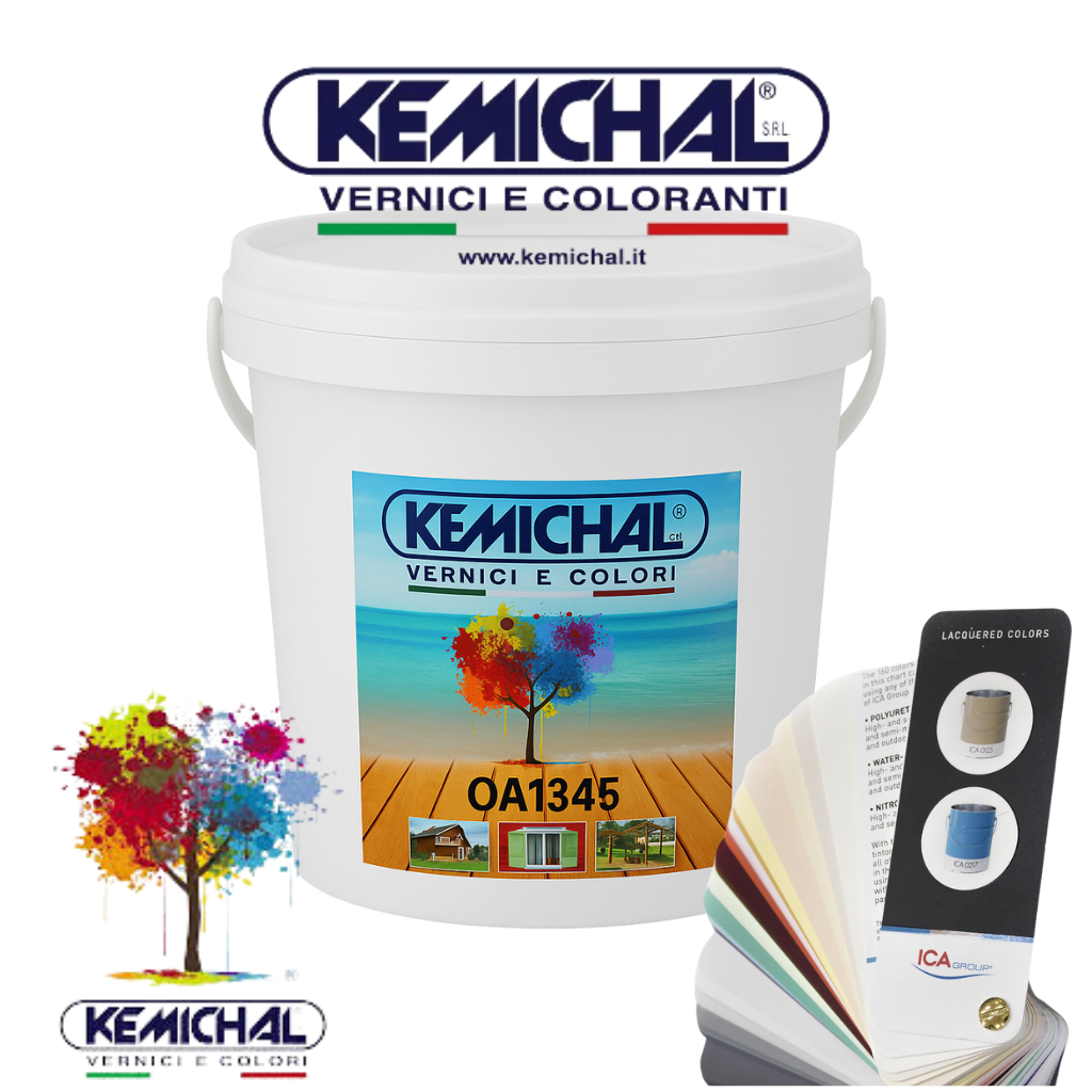 Kemichal 1345 – ICA Wodny Lakier Podkładowo-Nawierzchniowy Kolory ICA 5 KG