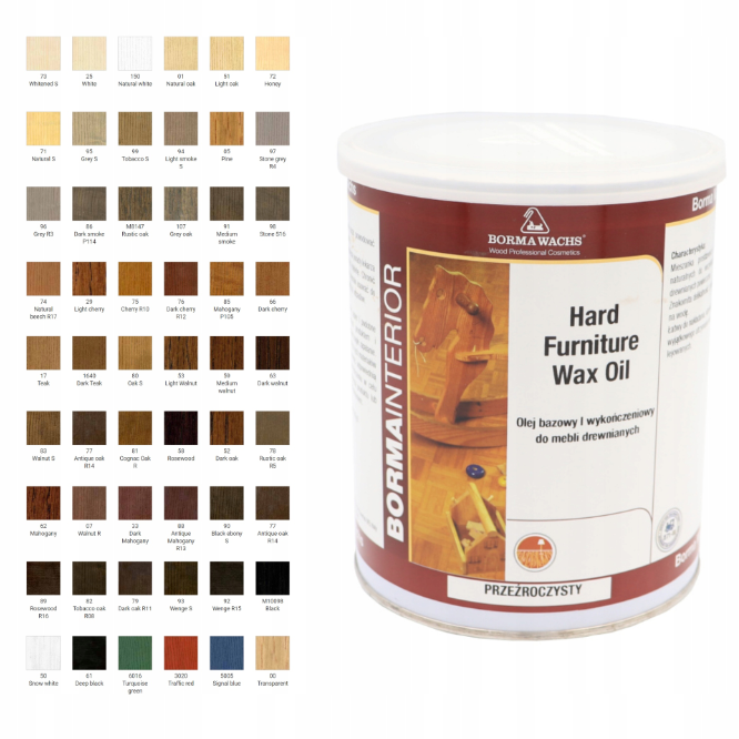 Olejowosk do mebli i blatów z drewna Barwiony – Hard Furniture Wax Oil