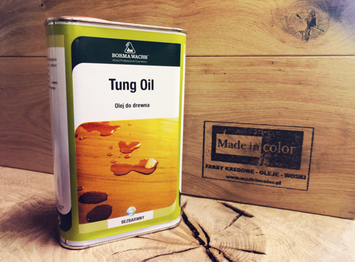 100% Czysty Olej Tungowy – Wnętrza i Na Zewnątrz – 1L - BORMA WACHS Tung Oil - obrazek 2