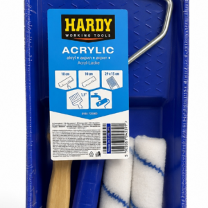 Zestaw do lakierowania mebli Hardy – wałki 10 cm, pędzel i kuweta